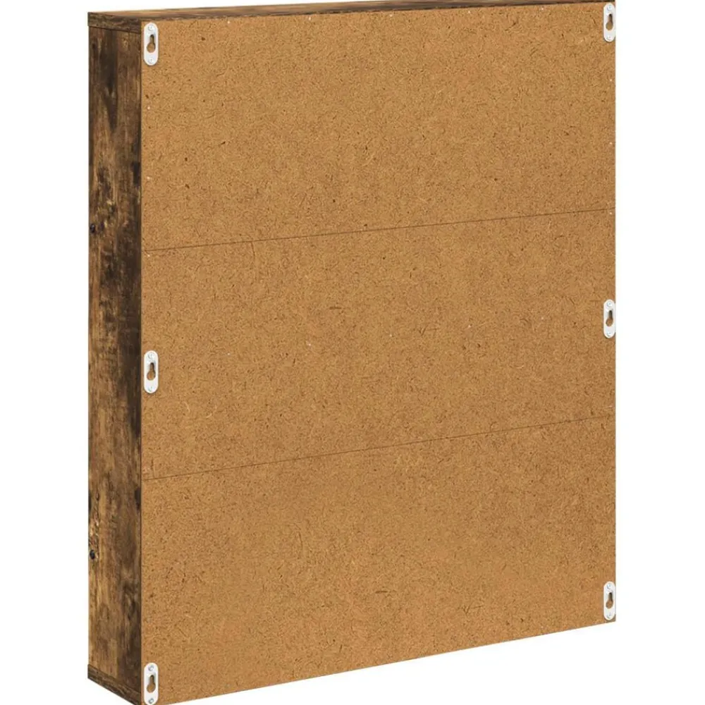 vidaXL Estante de revistas con estante 60 x 12 x 70 cm Roble ahumado Online