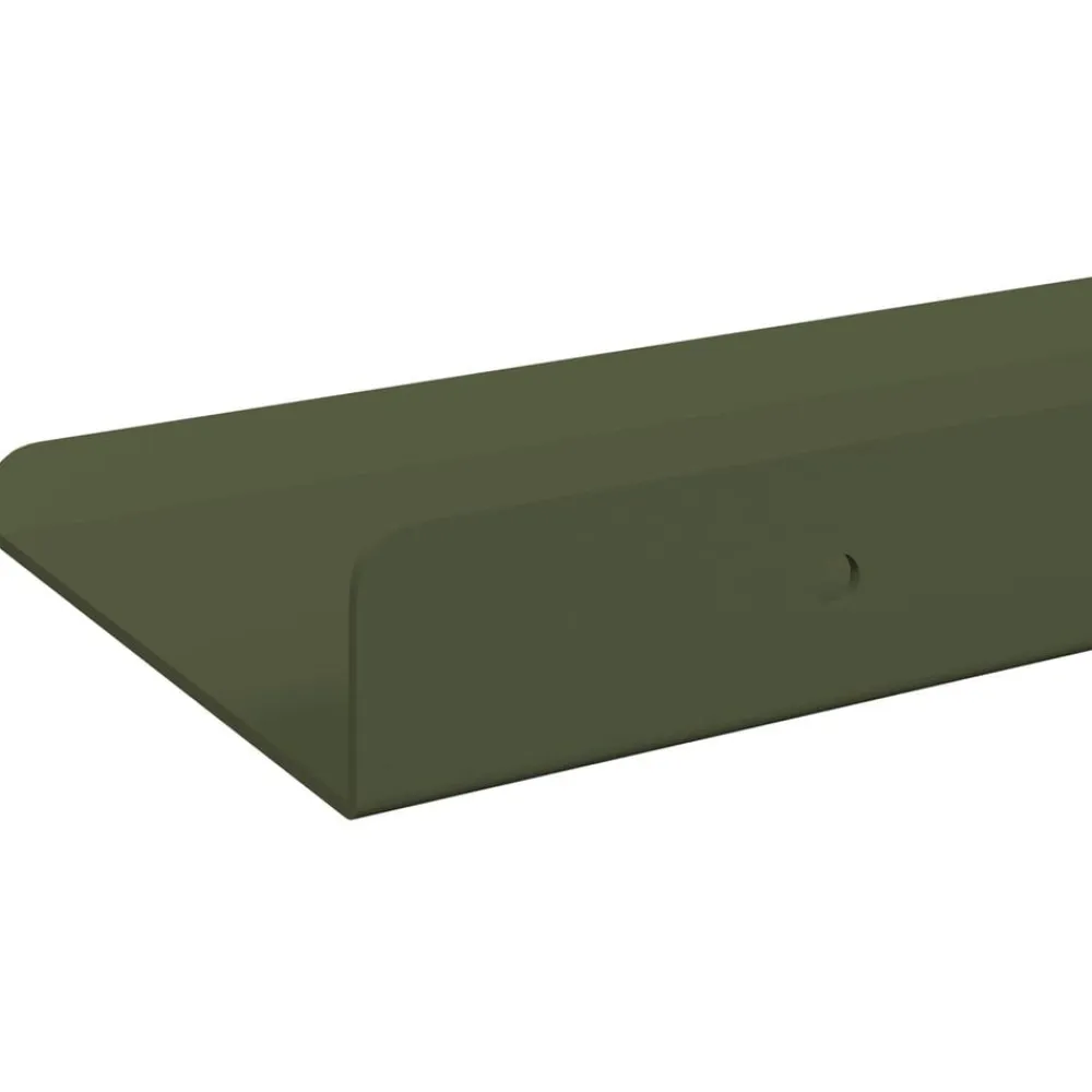 vidaXL Estanterías-Estante flotante 3 pcs 40 x 9 x 2,5 cm Acero
