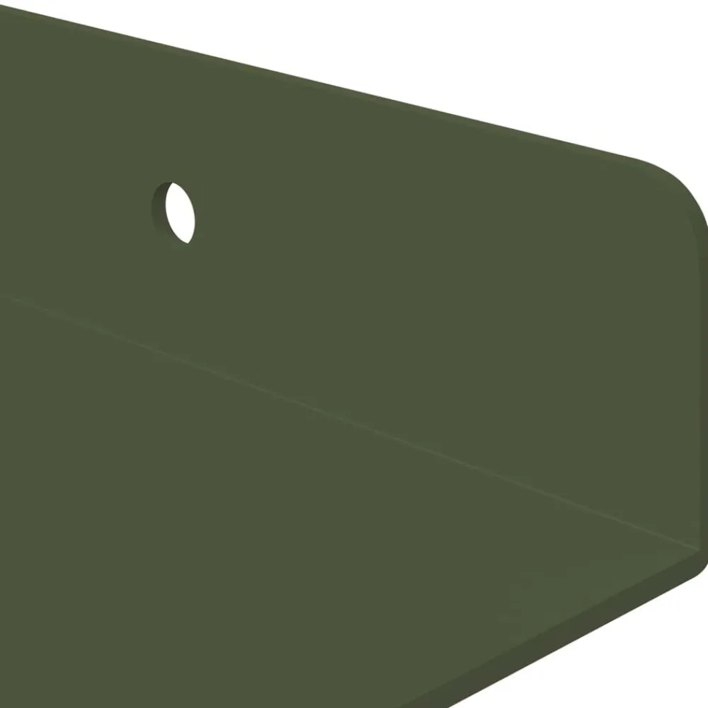 vidaXL Estanterías-Estante flotante 3 pcs 40 x 9 x 2,5 cm Acero