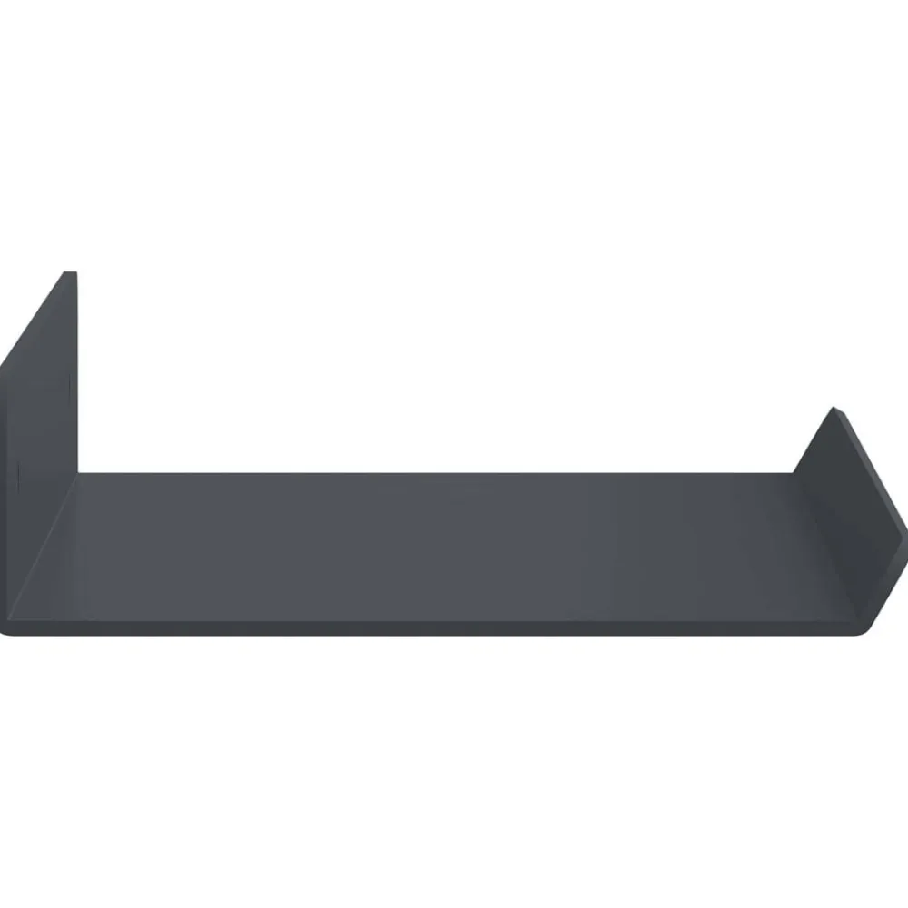 vidaXL Estanterías-Estante flotante 3 pcs 40 x 9 x 2,5 cm Acero