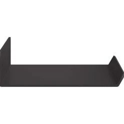 vidaXL Estante flotante 3 pcs 40 x 9 x 2,5 cm Acero Negro Hot