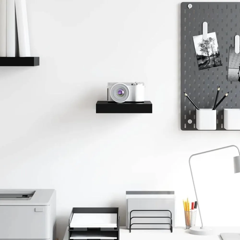 vidaXL Estanterías-Estante flotante de pared MDF 23x23,5x3,8 cm