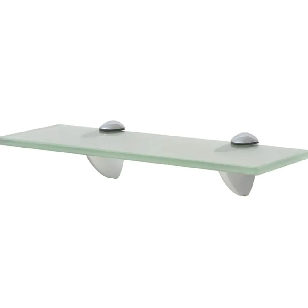vidaXL Estante flotante de cristal 30x20 cm 8 mm Blanco