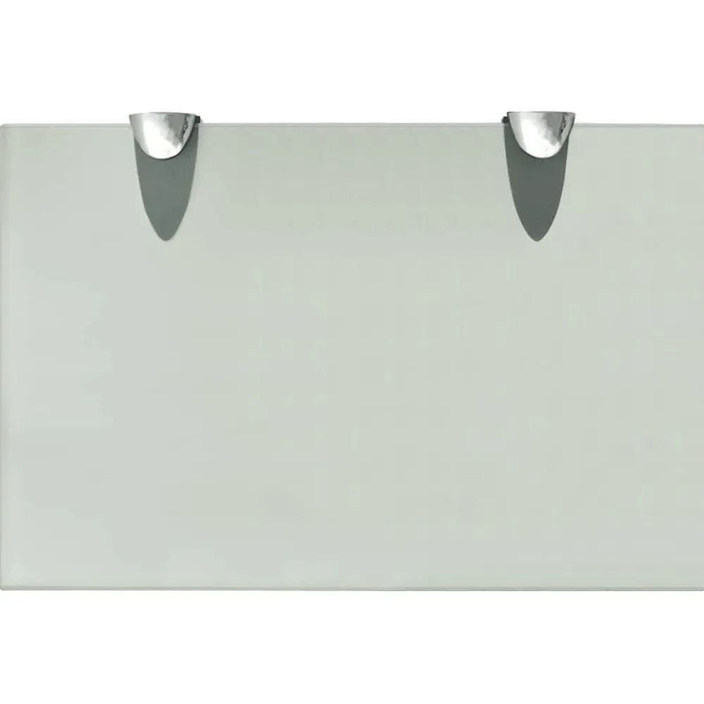 vidaXL Estante flotante de cristal 30x20 cm 8 mm Blanco