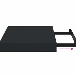 vidaXL Estanterías-Estante flotante de pared MDF 23x23,5x3,8 cm