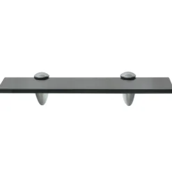 vidaXL Estante flotante de cristal 30x20 cm 8 mm Negro