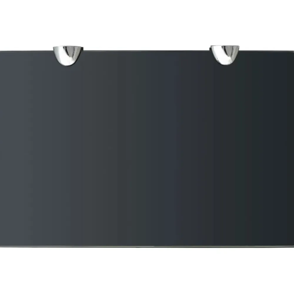vidaXL Estante flotante de cristal 30x20 cm 8 mm Negro