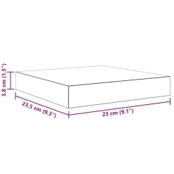 vidaXL Estanterías-Estante flotante de pared MDF color 23x23,5x3,8 cm