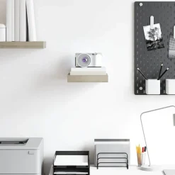 vidaXL Estanterías-Estante flotante de pared MDF color 23x23,5x3,8 cm