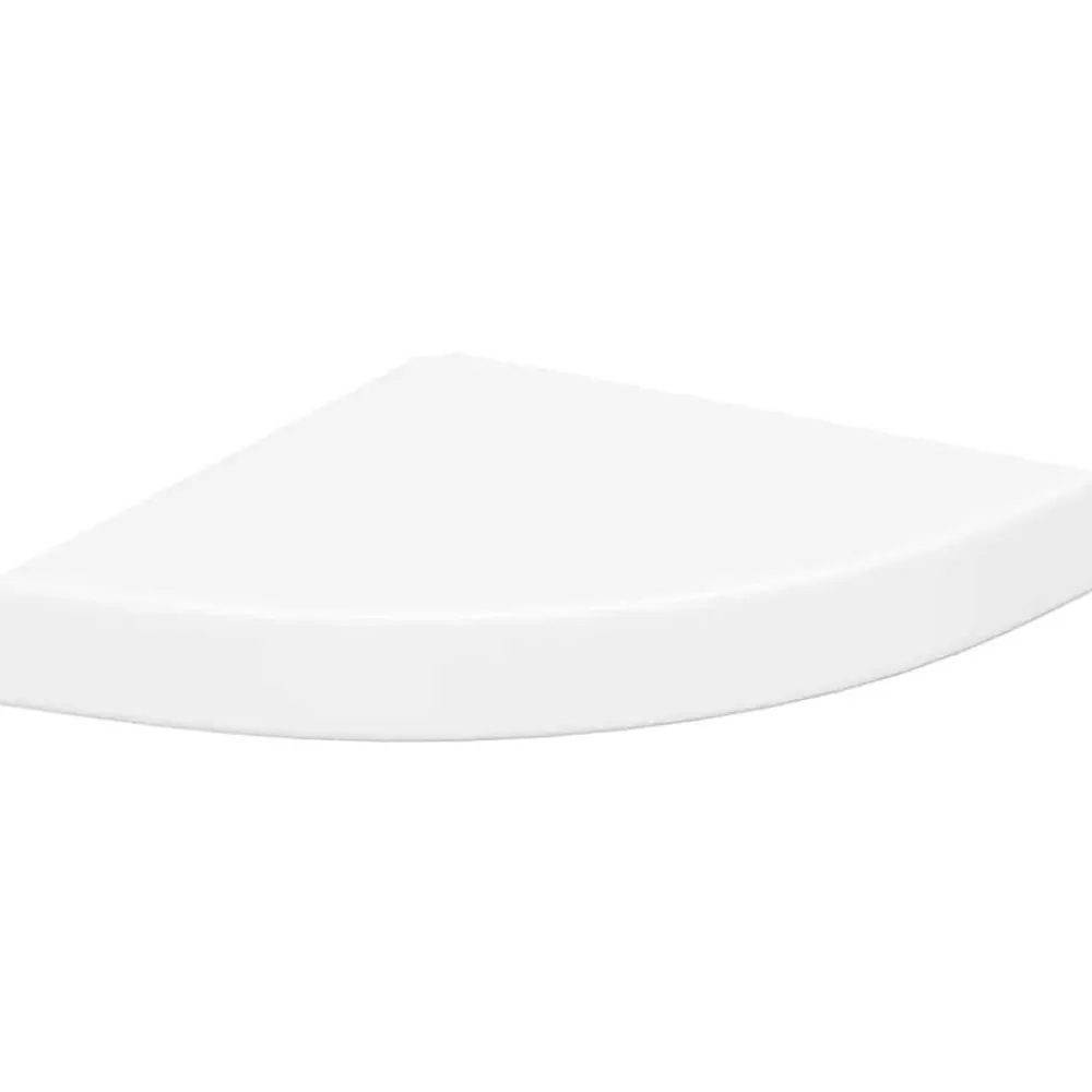vidaXL Estante flotante de esquina MDF 25x25x3,8 cm Blanco Hot