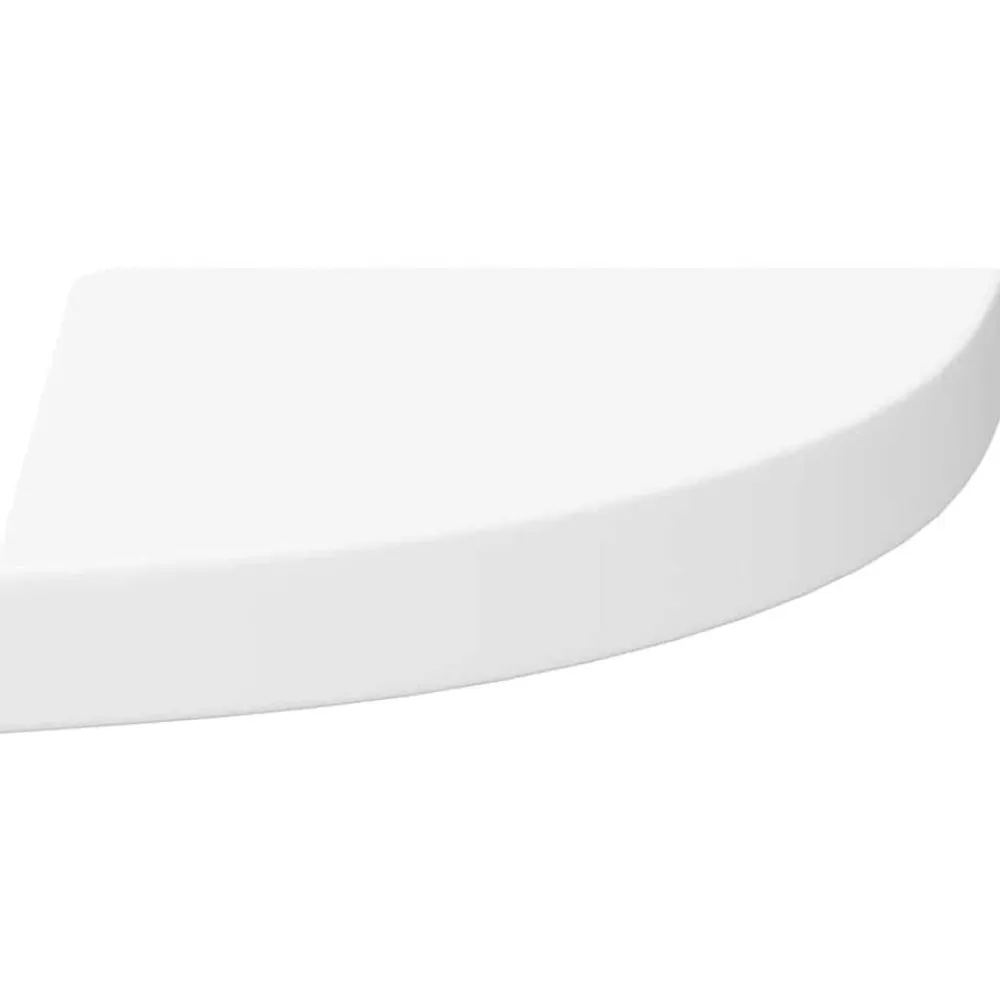 vidaXL Estante flotante de esquina MDF 25x25x3,8 cm Blanco Hot