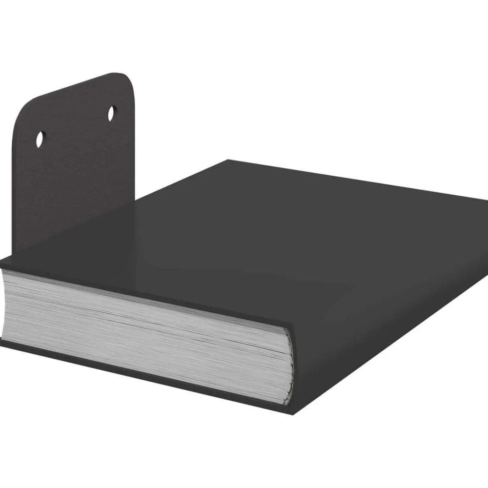 vidaXL Estante Flotante Invisible 4 pcs 6 x 11 x 6,5 cm Negro