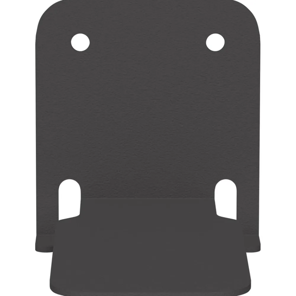 vidaXL Estante Flotante Invisible 4 pcs 6 x 11 x 6,5 cm Negro
