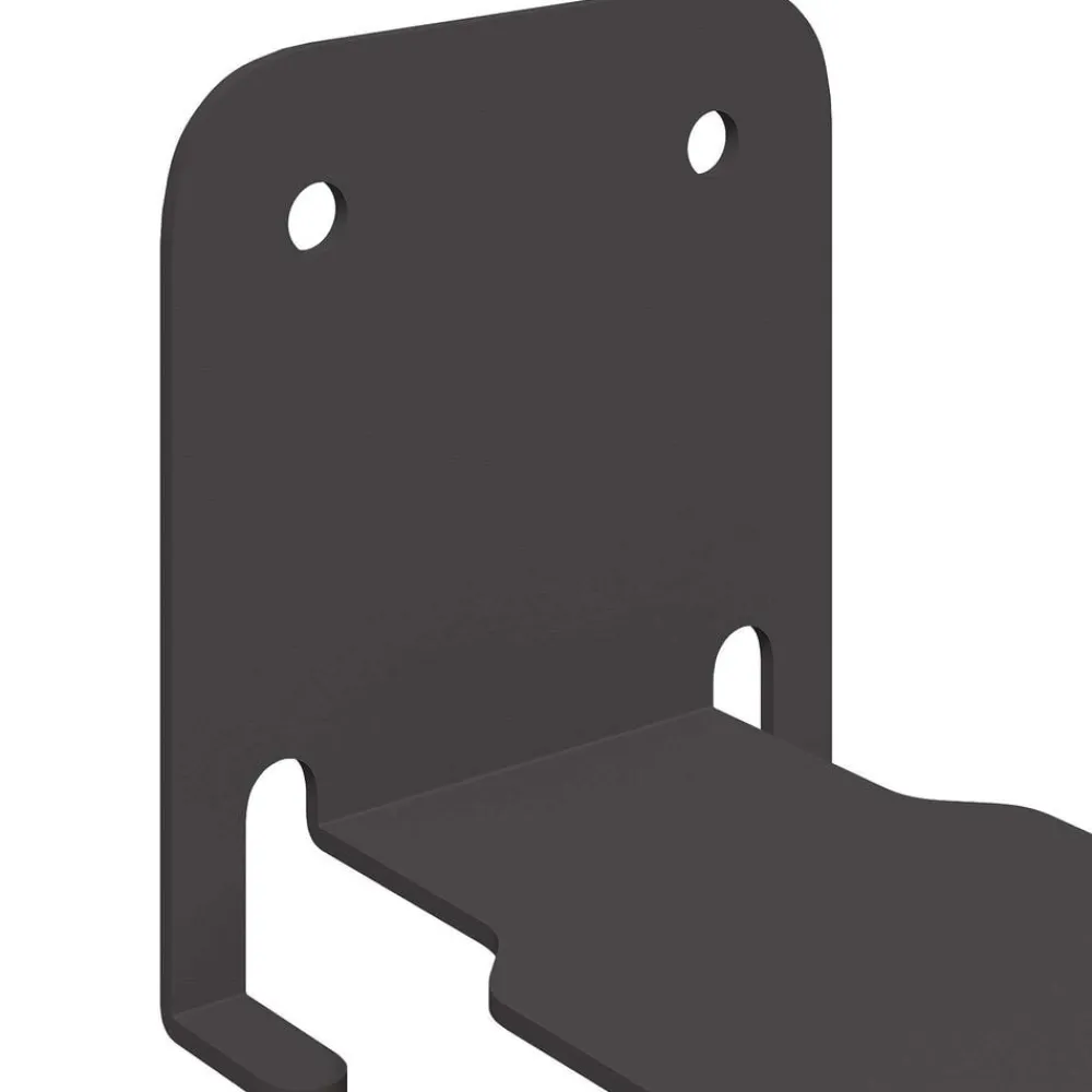 vidaXL Estante Flotante Invisible 4 pcs 6 x 11 x 6,5 cm Negro