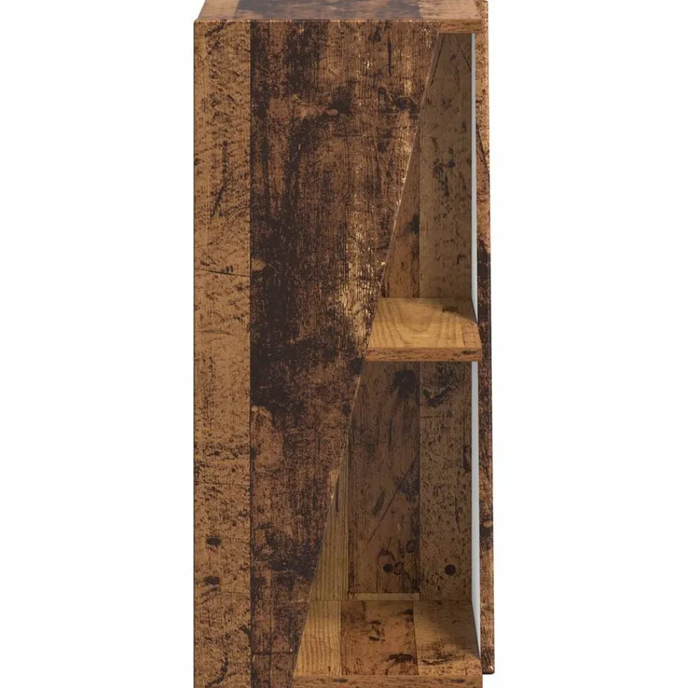 vidaXL Estante lateral Madera vieja 33 x 32 x 70,5 cm Madera envejecida