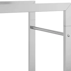 vidaXL Estante para leña acero inoxidable 50x28x56 cm Plateado Online