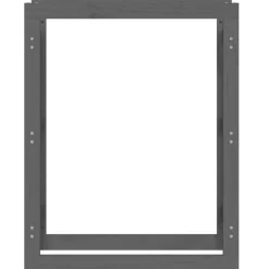 vidaXL Accesorios Para Hornos De Leña Y Chimeneas-Estante para leña madera maciza de pino 80x25x100 cm