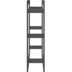 vidaXL Accesorios Para Hornos De Leña Y Chimeneas-Estante para leña madera maciza de pino 80x25x100 cm