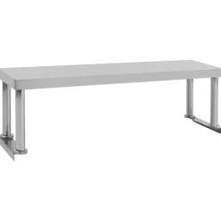 vidaXL Estante para mesa de trabajo de acero inoxidable 120x30x35 cm