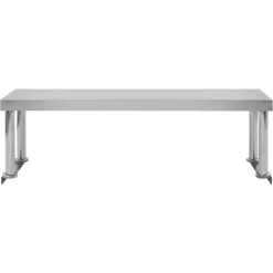 vidaXL Estante para mesa de trabajo de acero inoxidable 120x30x35 cm