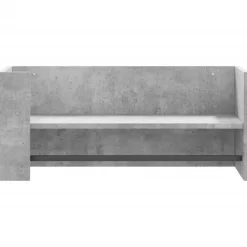 vidaXL Estante pared madera ingeniería gris hormigón 70,5x35x30,5 cm Gris hormig&oacute;n Outlet