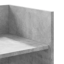 vidaXL Estante pared madera ingeniería gris hormigón 70,5x35x30,5 cm Gris hormig&oacute;n Outlet