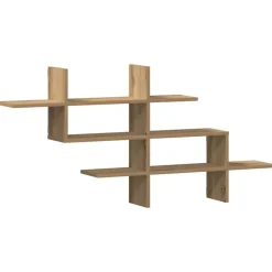 vidaXL Estanterías-Estante pared madera ingeniería artisan 124,5x18x60,5 cm