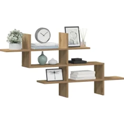 vidaXL Estanterías-Estante pared madera ingeniería artisan 124,5x18x60,5 cm