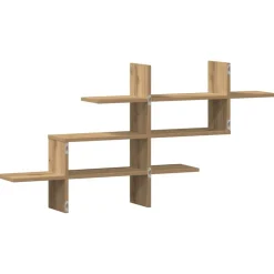 vidaXL Estanterías-Estante pared madera ingeniería artisan 124,5x18x60,5 cm