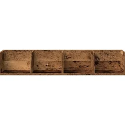 vidaXL Estante pared para CD madera ingeniería envejecida 100x18x18 cm Madera antigua Best