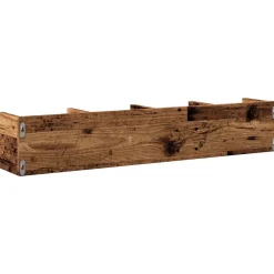 vidaXL Estante pared para CD madera ingeniería envejecida 100x18x18 cm Madera antigua Best