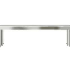 vidaXL Restauración-Estante sobre mesa de trabajo acero inoxidable 110x30x35 cm