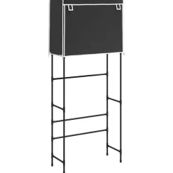 vidaXL Accesorios Para El Baño-Estantería 2 niveles lavadora hierro 71x29,5x170,5cm