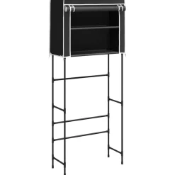 vidaXL Accesorios Para El Baño-Estantería 2 niveles lavadora hierro 71x29,5x170,5cm