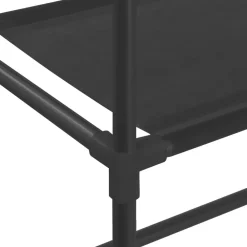 vidaXL Accesorios Para El Baño-Estantería 2 niveles lavadora hierro 71x29,5x170,5cm