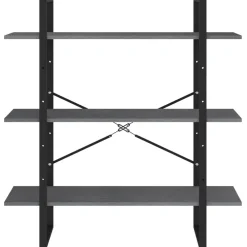 vidaXL Estanterías-Estantería 3 niveles madera maciza de pino 100x30x105 cm
