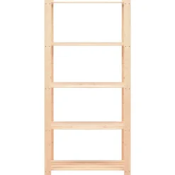 vidaXL Almacenamiento Industrial-Estantería 5 niveles 2 unidades madera pino maciza 250 kg