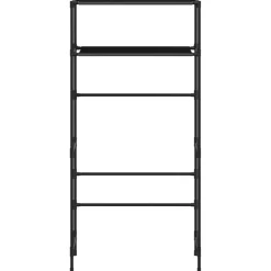vidaXL Estantería 2 niveles sobre lavadora hierro 69x28x143 cm Negro Sale