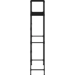 vidaXL Estantería 2 niveles sobre lavadora hierro 69x28x143 cm Negro Sale