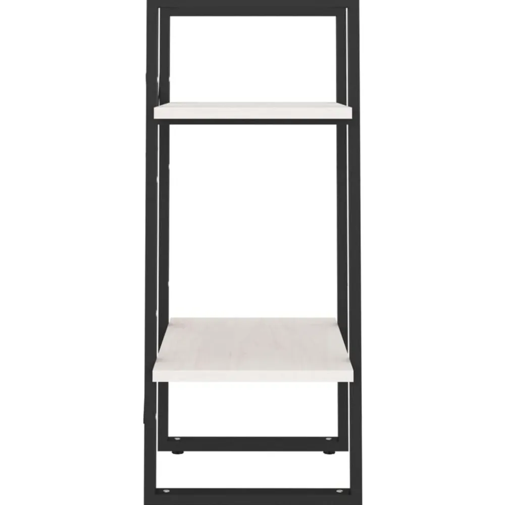 vidaXL Estanterías-Estantería 2 niveles madera maciza de pino 40x30x70 cm