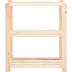 vidaXL Almacenamiento Industrial-Estantería almacenaje 3 niveles madera pino maciza 150 kg