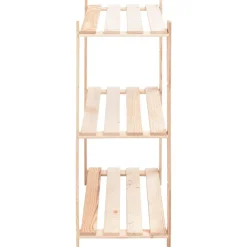 vidaXL Almacenamiento Industrial-Estantería almacenaje 3 niveles madera pino maciza 150 kg