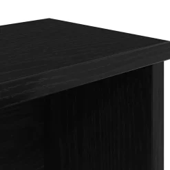 vidaXL Estantería cocina apilable madera ingeniería negra 50x15x16 cm Negro New