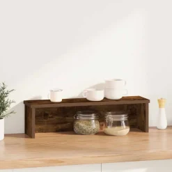 vidaXL Estantería cocina apilable madera ingeniería Roble ahumado Outlet