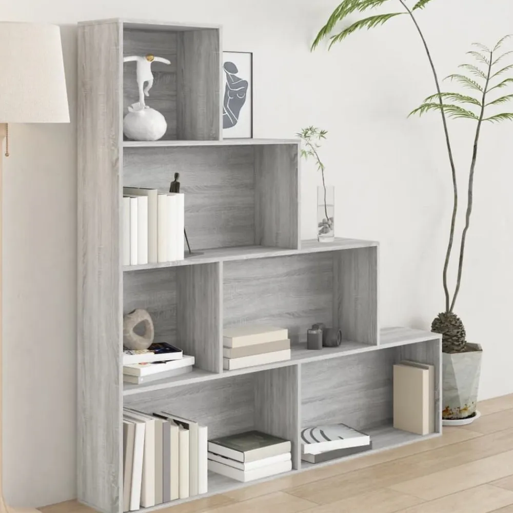 vidaXL Estantería color 155x24x160 cm Gris sonoma Clearance