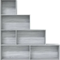 vidaXL Estantería color 155x24x160 cm Gris sonoma Clearance