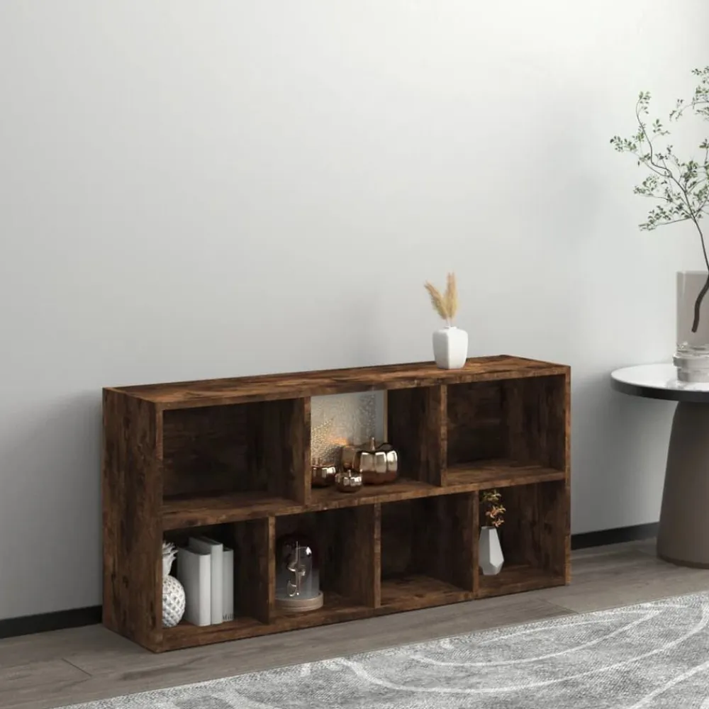 vidaXL Estantería color 50x25x106 cm Roble ahumado Outlet