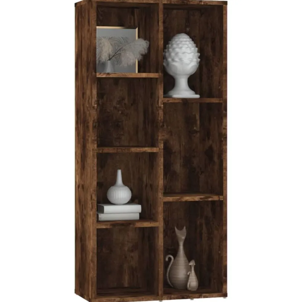vidaXL Estantería color 50x25x106 cm Roble ahumado Outlet