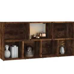 vidaXL Estantería color 50x25x106 cm Roble ahumado Outlet