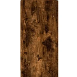 vidaXL Estantería con puertas madera 204x37x75 cm Roble ahumado Online